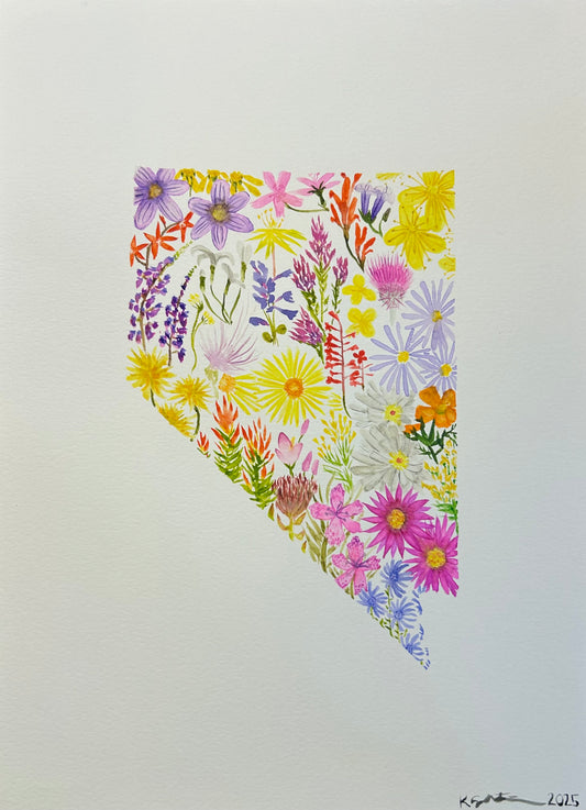 UNAVAILABLE Original Watercolor - Wildflowers of Nevada