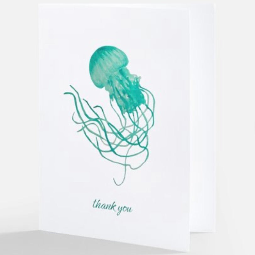 Thank You Notecards - Jellyfish Watercolor